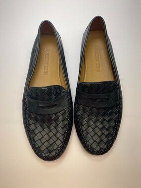 Robert Zur Womens Petra Loafer Green Soft Leather Flat Sz 10.5